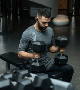 Dumbbell excercise to lose chest fat